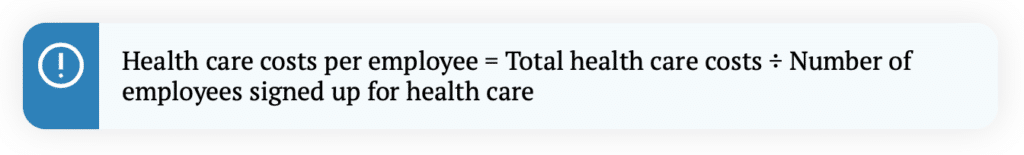 Beekeeper's guide to health care cost per employee